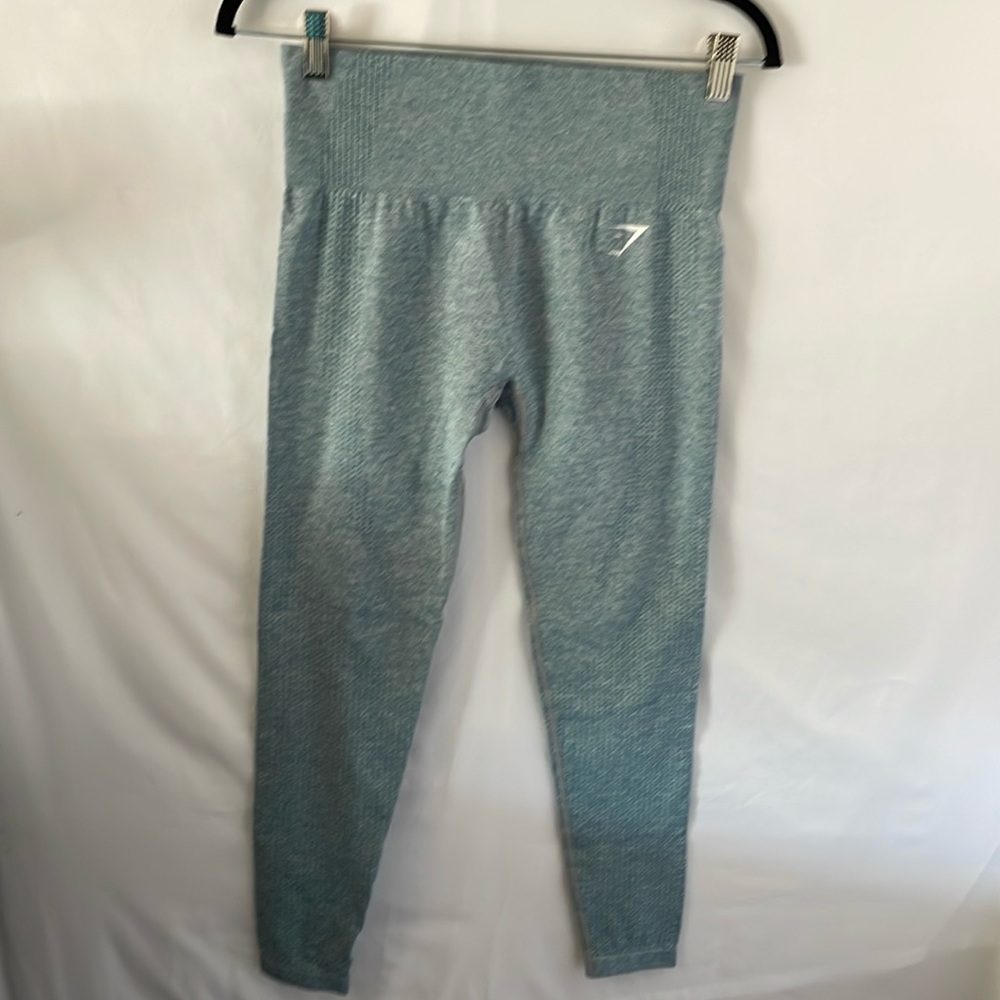 Gymshark heather blue athletic seamless leggings size medium